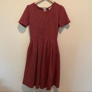 *final price* Maroon Luluaroe Amelia Dress